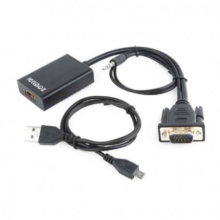 Ntech - Adaptador VGA para HDMI + Áudio - NBA306