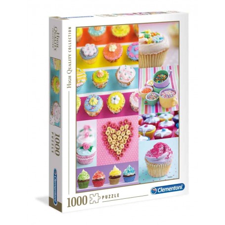 Clementoni - Puzzle 1000 Peças: Cupcakes