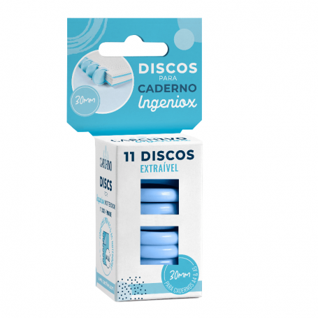 Carchivo - 11 Discos para Caderno Ingeniox (Azul)