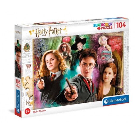 Clementoni - Puzzle 104 Peças Supercolor: Harry Potter