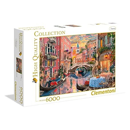 Clementoni - Puzzle 6000 Peças HQC: Pôr-do-Sol em Veneza